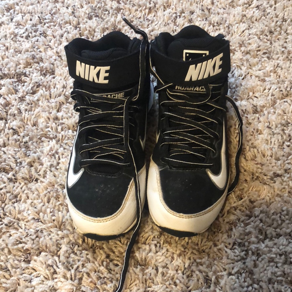 Nike baseball cleats with strap